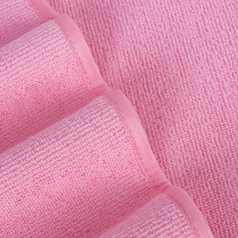 POLYTE Premium Lint Free Microfiber Washcloth Face Towel, 13 x 13 in, Set of 6 (Pink) - Image 4